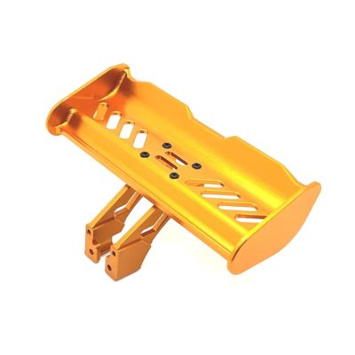 RC Car Accessories For Wltoys 144001 144010 144016 124007 124008 124017 124019 Metal Tail Wing RC Car Parts Accessories And Upgrades Replacement Repair(Yellow)