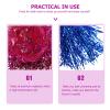 BESPORTBLE 5Pcs Colorful Masquerade Cosplay Wigs Shiny High Temperature Fake Hair for Fancy Dress Halloween Role-playing Charming Costume Headdress view 3