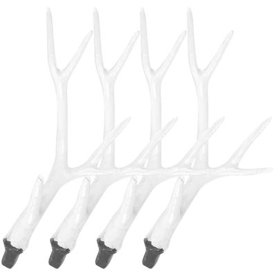 COOLHIYA 2 Pairs Simulated Deer Antler Headpiece DIY Christmas Decor Creative Hairwear for Parties Cosplay and Holiday Craft Projects