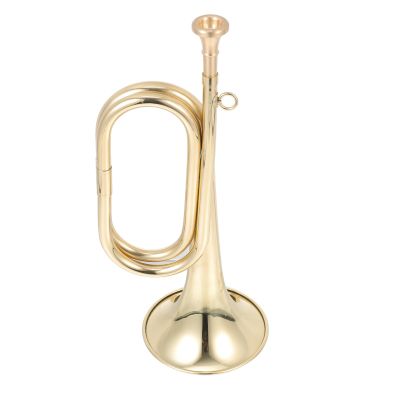Holibanna Golden Brass Standard Trumpet for Students Beginner Instrument Early Learning Tool Multipurpose Musical Instrument for Boys School Band Performance