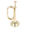 Holibanna Golden Brass Standard Trumpet for Students Beginner Instrument Early Learning Tool Multipurpose Musical Instrument for Boys School Band Performance view 1
