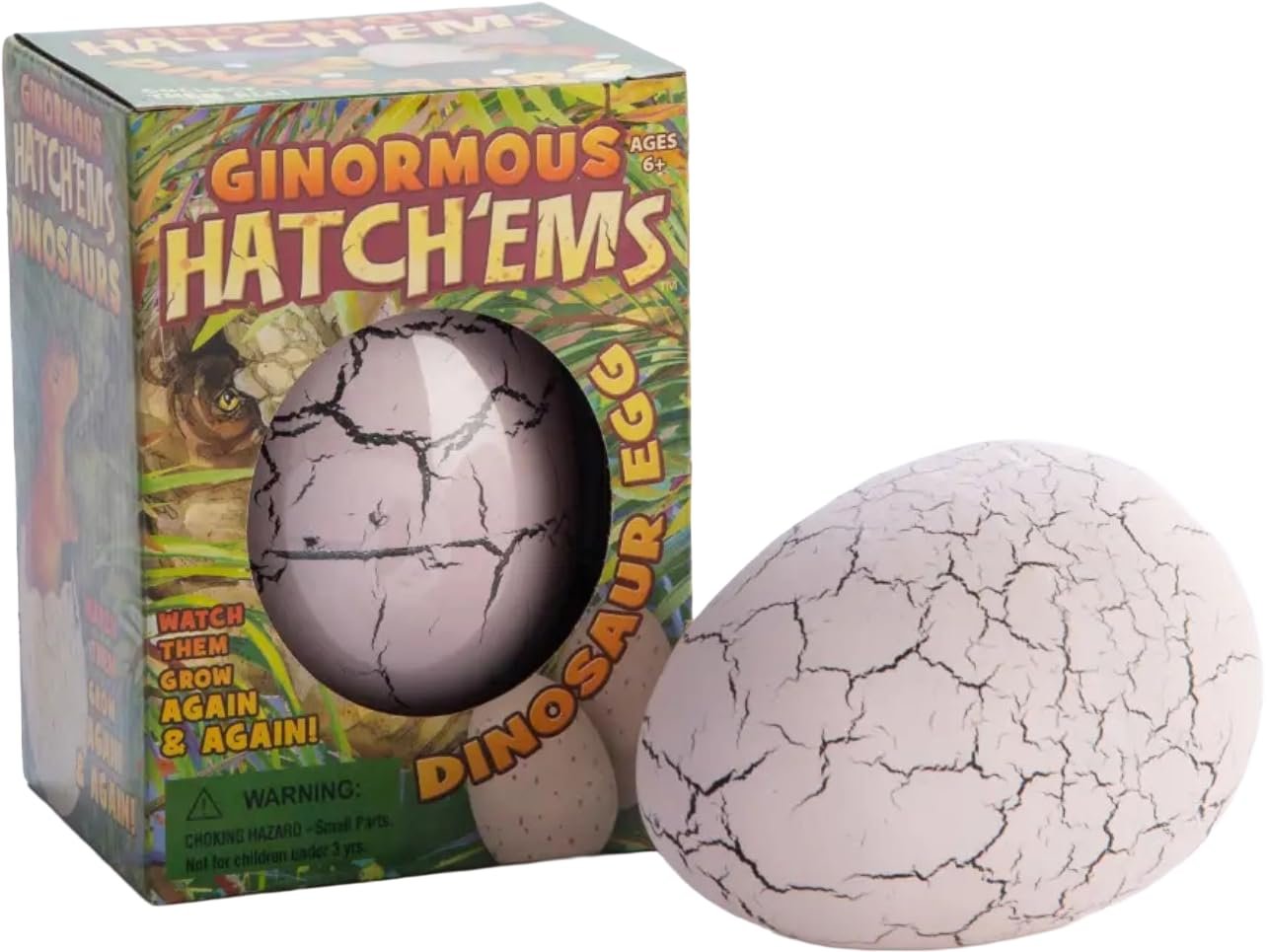 Giant Growing Dinosaur Egg | Ginormous Hatch 'EMS | Hatching Dino Toy That Grows Again and Again | Fun Water-Growing Surprise for Kids Ages 6+