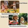 clhjinruoliu 3 in 1 Dinosaur Rocket Launcher, Dinosaur Jumping Toy, Ring Toss & Musical Jumping for Kids, Indoor & Outdoor Sports Toys with Remote Control, Active Outside Toy Gift Kids Ages 4-8 view 4