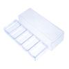 COOLHIYA Transparent Poker Chip Holder Tray Anti-falling Organizer Case with Partition Storage for Daily Poker Chips Compact Design for Home and Use view 1