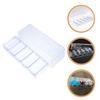 COOLHIYA Transparent Poker Chip Holder Tray Anti-falling Organizer Case with Partition Storage for Daily Poker Chips Compact Design for Home and Use view 4