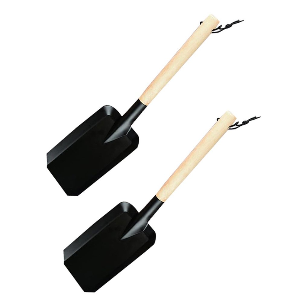 COOLHIYA 2Pcs Outdoor Planting Shovel Lightweight Garden Trowels with Handles for Flower Bed Backyard and Gardening Activities