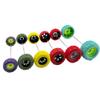 10PCS Toy Wheel Model Car Rubber Tire Wheel with 5PCS Shaft Round Rod Axles for RC Car Truck Robot DIY Model Building Parts (2x40mm Red) view 2