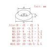 M3 M4 M5 M6 M8 M10 304 Stainless Steel Head Countersunk Screw Gasket Washer Joint Ring Backup Ring for FPV RC Car Accessories(M4(20PCS)) view 2