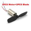 RWEABLGJXP 2pcs Electronic Starter+2pcs Blade 612 Coreless Electronic Starter DC 3V 32500RPM High Speed RC Drone with CW CCW Blade Propeller Aircraft Plane view 2
