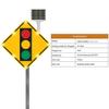 24" Solar-Powered Traffic Light Ahead Sign - Outdoor LED Reflective Signal, Durable Aluminum Road Sign with High-Visibility Symbol for Enhanced Safety view 3