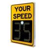 20"x27"/24"x35" LED Variable Speed Limit Sign, Solar Flashing Speed Display Radar Traffic Sign with Installation Accessories for Outdoor Street Road view 1