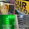 20"x27"/24"x35" LED Variable Speed Limit Sign, Solar Flashing Speed Display Radar Traffic Sign with Installation Accessories for Outdoor Street Road view 2