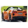 Carbon Fiber 2Pcs Side Skirt Extension Lip Splitters Winglet Car Side Skirts Spoiler Compatible For Chevrolet Corvette C8 2020-2021 FRP(FRP Unpainted Black) view 2
