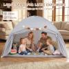 INFANS Bed Tent for Kids, Indoor Large Toddler Canopy Playhouse with Flags, Teepee Toys Gift for Boys Girls Aged 3+, 75 x 39 x 48 view 4