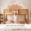 INFANS Bed Tent for Kids, Indoor Large Toddler Canopy Playhouse with Flags, Teepee Toys Gift for Boys Girls Aged 3+, 75 x 39 x 48 view 2