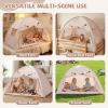 INFANS Bed Tent for Kids, Indoor Large Toddler Canopy Playhouse with Flags, Teepee Toys Gift for Boys Girls Aged 3+, 75 x 39 x 48 view 3