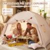 INFANS Bed Tent for Kids, Indoor Large Toddler Canopy Playhouse with Flags, Teepee Toys Gift for Boys Girls Aged 3+, 75 x 39 x 48 view 4