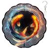 10-Inch Metal Wind Spinner Two Golden Koi Fish 3D Fish Wind Spinner, Unique Metal Hanging Kinetic Wind Sculpture Ornament Yard Art Garden Patio Lawn Indoor Outdoor Decor view 1