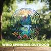 10-Inch Metal Wind Spinner Three Dolphins 3D Marine Life Wind Spinner, Unique Metal Hanging Kinetic Wind Sculpture Ornament Gifts for Women Yard Art Garden Patio Lawn Indoor Outdoor Decor view 4