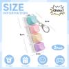 2 Pcs Creamy Keyboard Fidget Toy - 4 Keys Cute Clicker Keyboard Fidget for Adults Relieve Stress and Anxiety Decompression Keyboard Fidget Keychain view 2