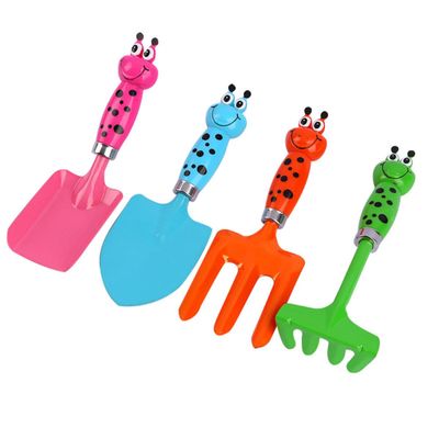 FUNOMOCYA Lovely Gardening Tool Set Lightweight Plastic Shovel and Rake Safe Outdoor Plaything for Planting Random Color Random Color