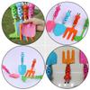 FUNOMOCYA Lovely Gardening Tool Set Lightweight Plastic Shovel and Rake Safe Outdoor Plaything for Planting Random Color Random Color view 4
