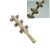 Christmas 13 Jingle Bells Baby Bells Safe Interactive Wooden Rattle Portable Baby Rattle with Handle for Children Party Favor Musical Toys Christmas view 3
