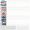 48 Pcs Clear Display Case for Packaged Model Cars,Model Car Display Cases Wall Mount-Holds up to 120 Cars,Toy Car Storage Organizer Compatible with Hot Wheels,Clear Model Car Display Case(16.7 x 4.4) view 1