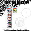 48 Pcs Clear Display Case for Packaged Model Cars,Model Car Display Cases Wall Mount-Holds up to 120 Cars,Toy Car Storage Organizer Compatible with Hot Wheels,Clear Model Car Display Case(16.7 x 4.4) view 3