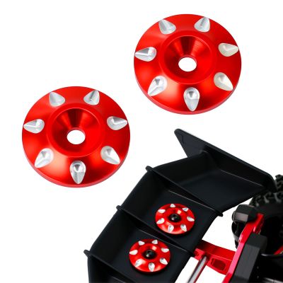 2Pcs Universal Metal RC M3 Rear Tail Wing Washer Fixed for 1/10 RC Off Road Buggy Monster Truck Racing Dift Car