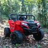 12V Kids Ride On UTV Off-Road Truck, Electric Car with Remote Control, Dual Motors, LED Lights, Music MP3, Opening Doors, Soft Start, Red view 2