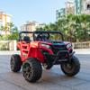 12V Kids Ride On UTV Off-Road Truck, Electric Car with Remote Control, Dual Motors, LED Lights, Music MP3, Opening Doors, Soft Start, Red view 3