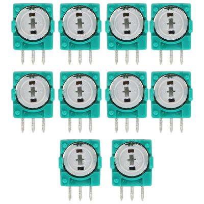 10Pcs 3D Analog Joystick Sensor Modules Potentiometer Thumb Stick Accessory for 360 Game Controller Repair Spare Part Three-pin Controller Remote Sensing Joystick Potentiometer Patches Repair Spare