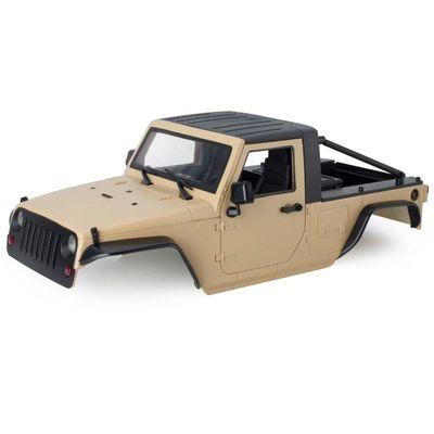 Axial SCX10/SCX10 II/90046 for Wra-ngler Body Kit 1/10 Scale RC Crawler, 12.3in (313mm) Wheelbase(Desert Yellow)
