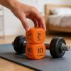 Activity Dice | 6-Sided Sports Equipment | 2 Piece Exercise Dice for Adults - for Teens Family Gym Home Playtime Group Physical Education Training PE Classes view 3