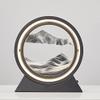 3D Hourglass Sand Art Decorative Ornaments - 12" Deep Sea Quicksand Flowing Picture - Unique Desktop Decor for Home & Office - White Sandscape Sculpture view 1