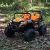 12V Kids Ride On UTV Off-Road Truck, Electric Car with Remote Control, Dual Motors, LED Lights, Music MP3, Opening Doors, Soft Start, Black view 1