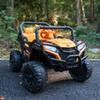 12V Kids Ride On UTV Off-Road Truck, Electric Car with Remote Control, Dual Motors, LED Lights, Music MP3, Opening Doors, Soft Start, Black view 3