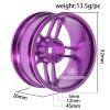 4Pcs Performance Aluminum Alloy Wheels Rims Set for 1:10 HSP RC Car - Upgrade Parts for HSP 94123, D4, On-Road Racing(Black) view 2