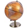 FUNOMOCYA European Style Decorative Terrestrial Globe with Sturdy Base Fixed Geography Teaching Aid and Office Tabletop Decor Elegant Lustrous Curved Design for Home and Study Rooms view 1