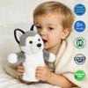 JUSTQUNSEEN Puppy Hand Puppet Soft Plush Animal Toy No-Shedding Plush Dog Interactive Pretend Play Storytelling Classroom Educational Gift for Children Boys Girls Husky view 2