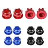 4PCS 17mm Metal Wheel Nuts for Tra-xxas for X-MAXX for SLE-dge Heavy-Duty Locking Tire Nut Upgrade Part 7758(Red) view 2