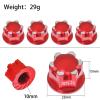 4PCS 17mm Metal Wheel Nuts for Tra-xxas for X-MAXX for SLE-dge Heavy-Duty Locking Tire Nut Upgrade Part 7758(Red) view 3