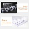 FUNOMOCYA Multi-function Transparent Poker Chip Holder Tray with Compartments for Chips Lightweight Storage Box and Small Items Scratch-resistant Flat Base for Easy Carrying and Table view 2