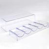 FUNOMOCYA Multi-function Transparent Poker Chip Holder Tray with Compartments for Chips Lightweight Storage Box and Small Items Scratch-resistant Flat Base for Easy Carrying and Table view 3