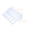 FUNOMOCYA Multi-function Transparent Poker Chip Holder Tray with Compartments for Chips Lightweight Storage Box and Small Items Scratch-resistant Flat Base for Easy Carrying and Table view 4