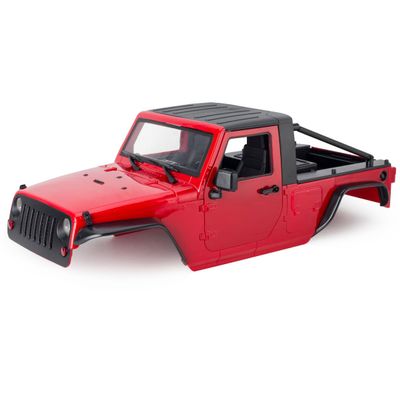 Axial SCX10/SCX10 II/90046 for Wra-ngler Body Kit 1/10 Scale RC Crawler, 12.3in (313mm) Wheelbase(Red)