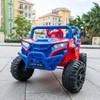 12V Kids Ride On UTV Off-Road Truck, Electric Car with Remote Control, Dual Motors, LED Lights, Music MP3, Opening Doors, Soft Start, Blue view 2
