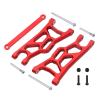 Compatible with Traxxas for Slash 2WD for VXL for Slash 1/10 RC Car Upgrades Parts Metal Front Rear Suspension Arm Set RC Assortment(Red) view 2