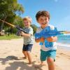 2 Pack Electric Water Gun for Kids Adults,2026 New Transparent Water Blaster Squirt Guns with Flashing Light,Range up to 28FT, Summer Outdoor Toy for Swimming Pool Beach Party(Grey Blue) view 2